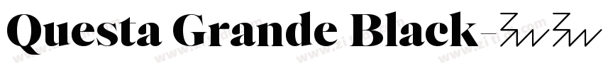 Questa Grande Black字体转换